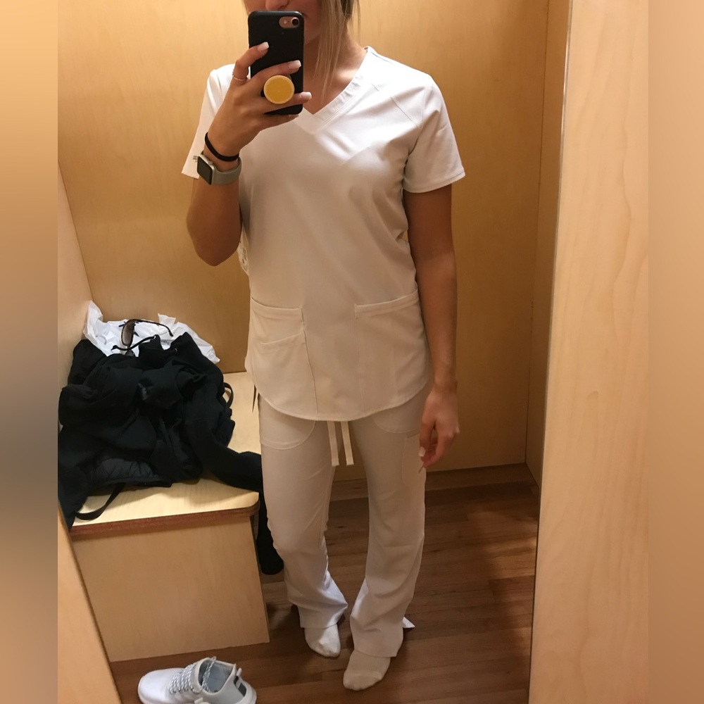 White Scrub Set